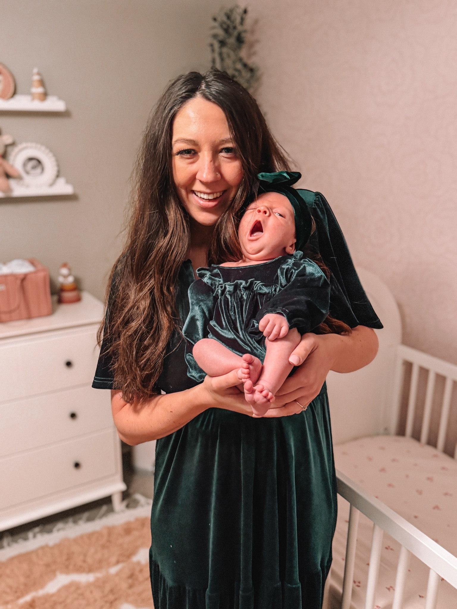 Matching mommy & me cover green outfits! 

#LTKHoliday #LTKBaby #LTKFamily