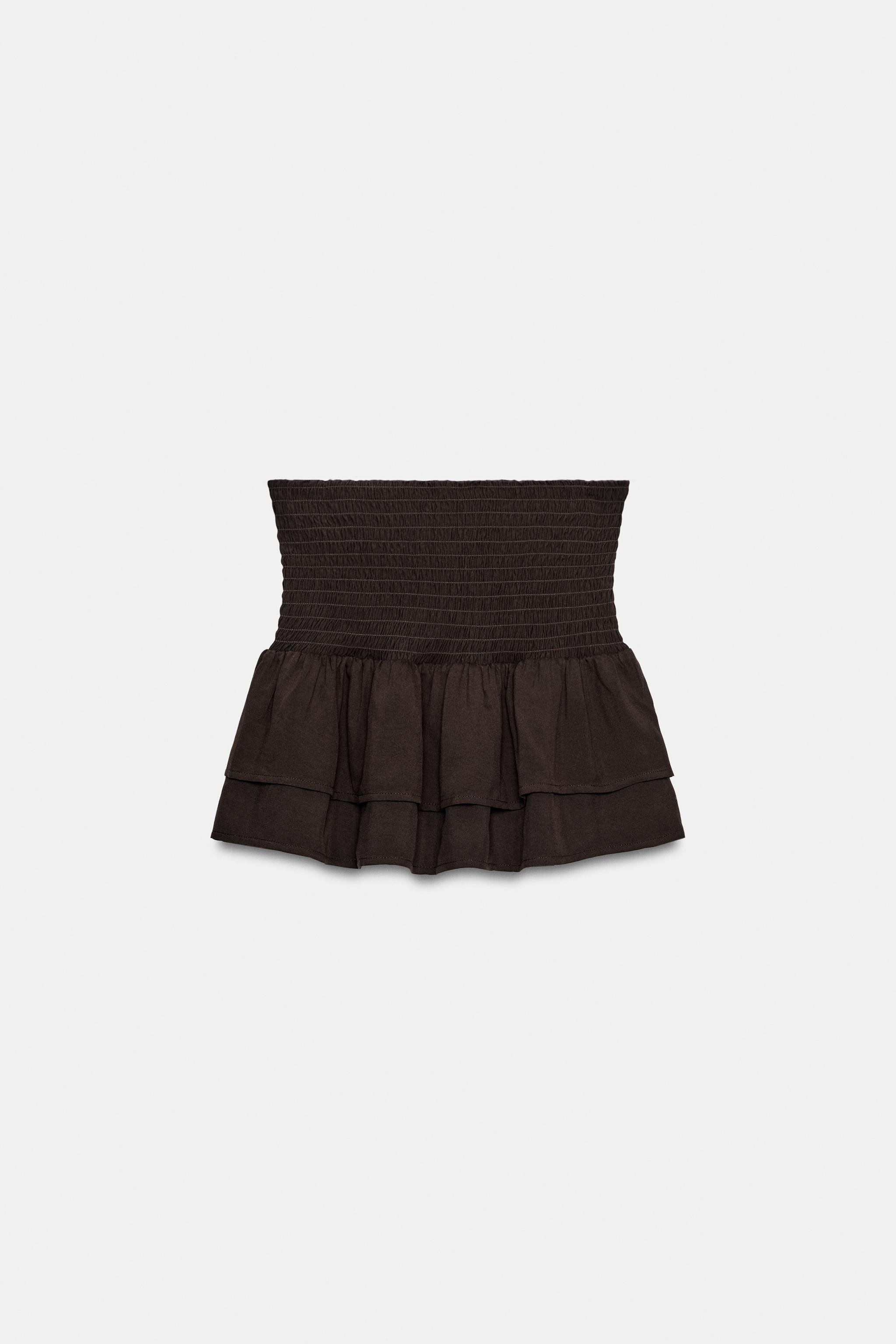 SMOCKED RUFFLE SHORTS | Zara US