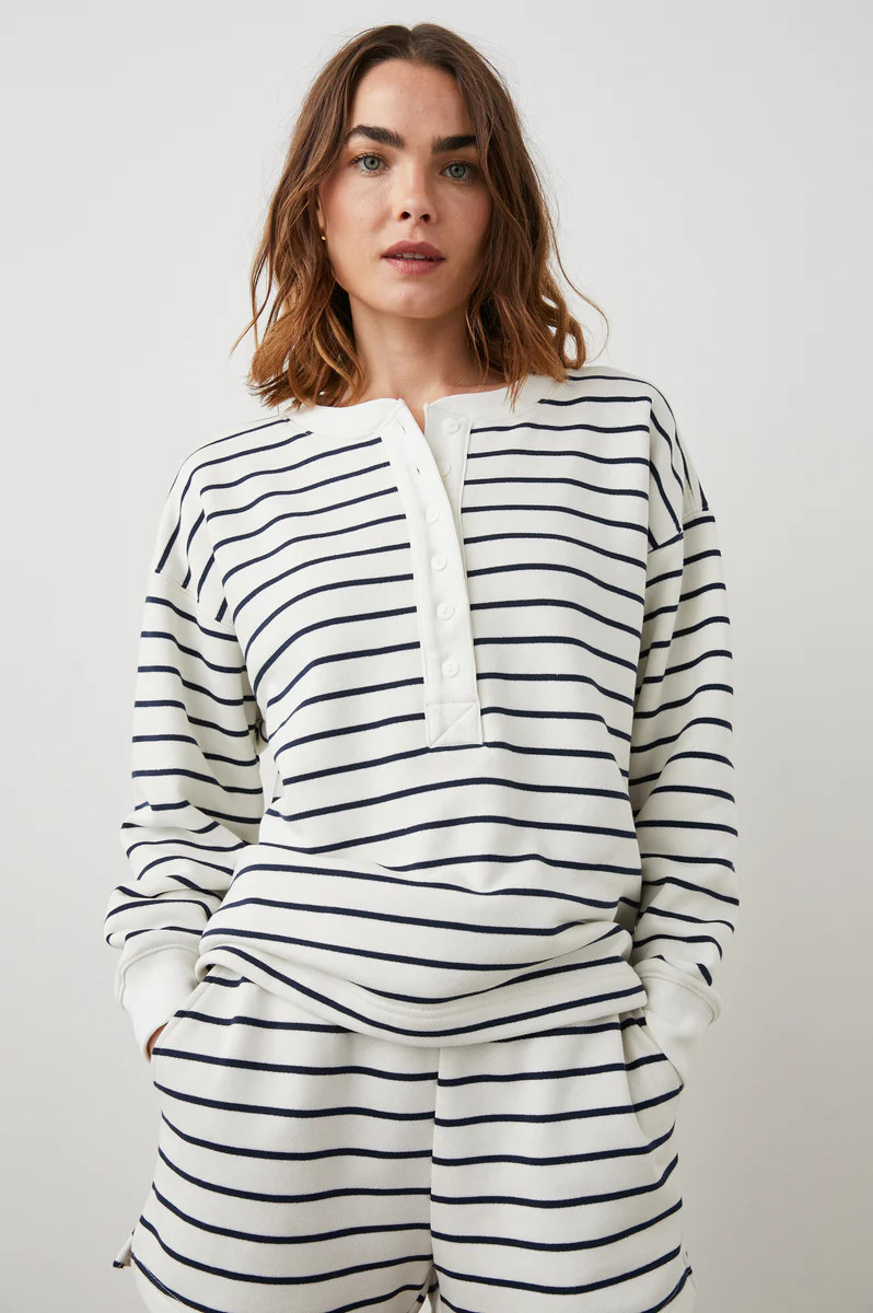 JOAN SWEATSHIRT - SAILOR STRIPE NAVY | Rails