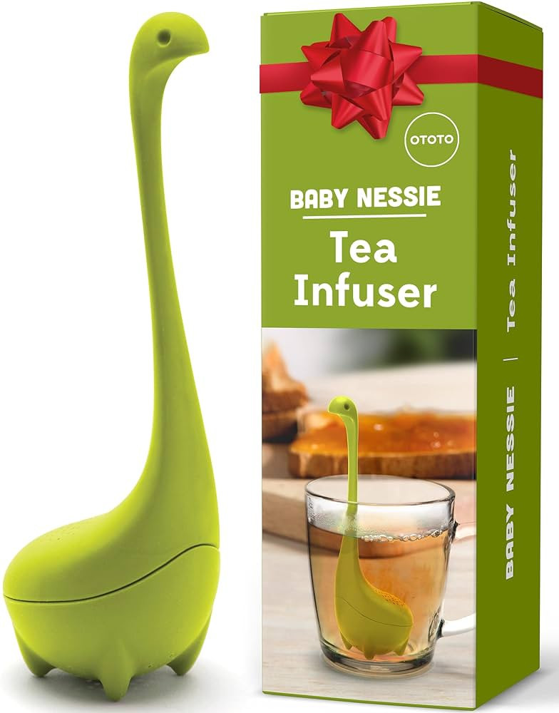 OTOTO Baby Nessie Loose Leaf Tea Infuser (Green) - Dinosaur Tea Infuser Strainer with Steeping Sp... | Amazon (US)
