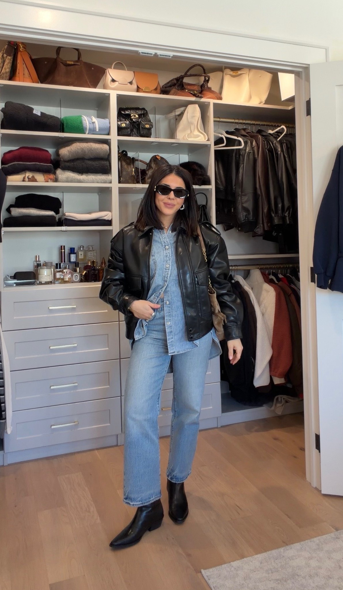 What I wore today 
Shirt - XS
Jacket -XS
Jeans - size 25

#LTKwinter #LTKworkwear #LTKcanada