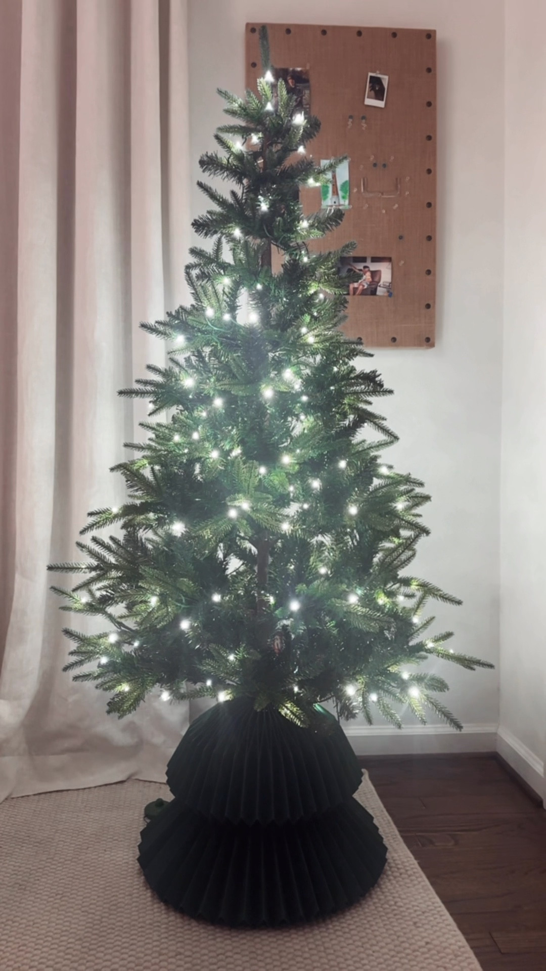 The perfect size pre-lit Christmas tree for a bedroom or nook! Add this fun, trendy honeycomb double layered tree skirt takes it to a special place. 

#LTKHoliday #LTKSaleAlert #LTKSeasonal