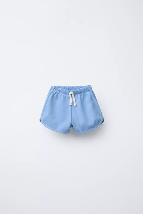 Elastic waistband shorts with front drawstring. | Zara US