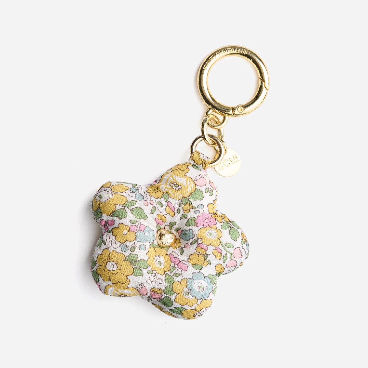 Flower Bag Charm Made with Liberty Fabric | Stoney Clover Lane | Stoney Clover Lane