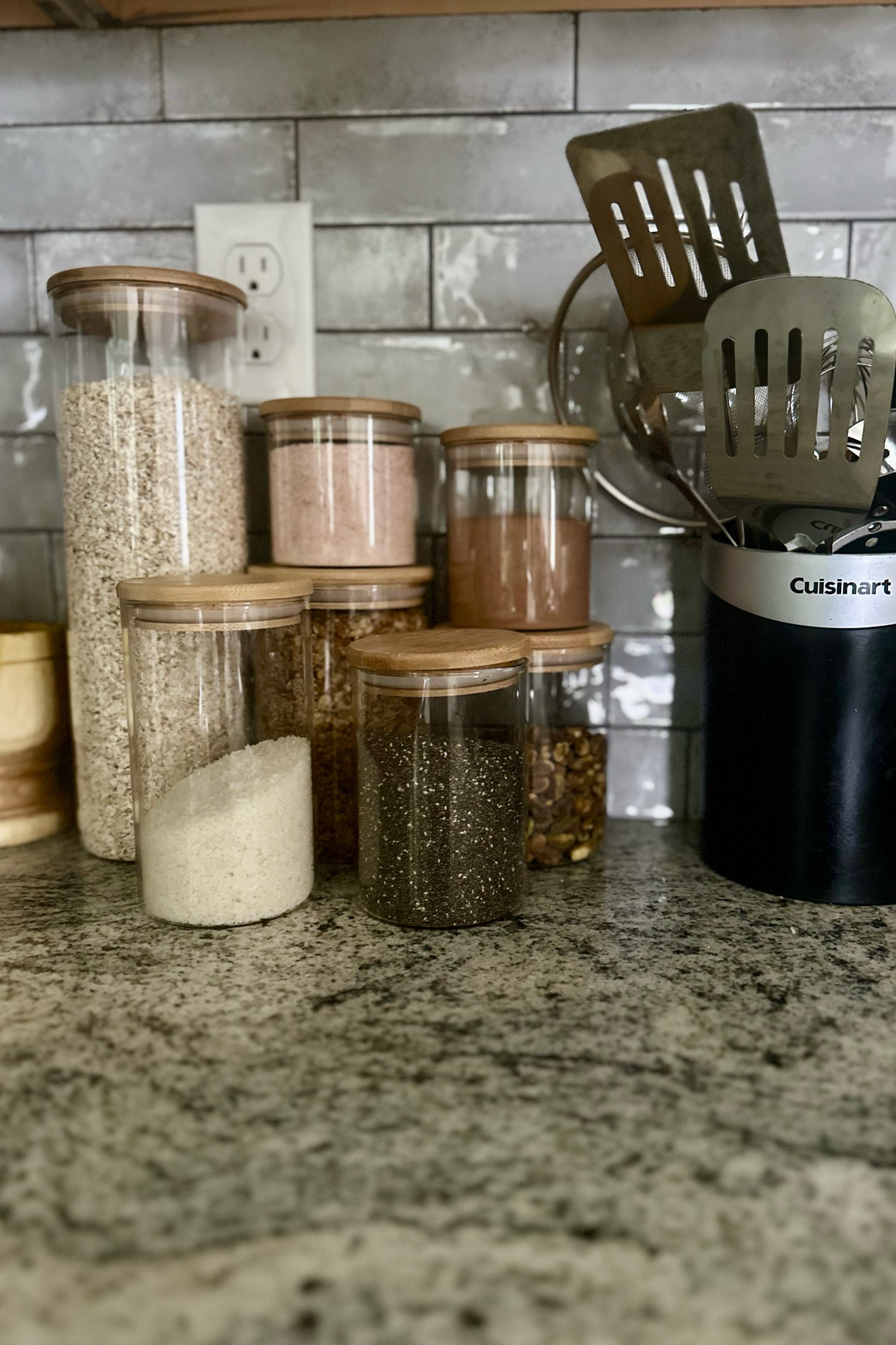Loving how these glass storage containers are adding a touch of elegance to my kitchen counter! Getting things in order! 


🍽️💫 #KitchenDecor #ElegantStorage #TidySpace #amazonfinds #homemaking

#LTKFamily #LTKSummerSales #LTKHome