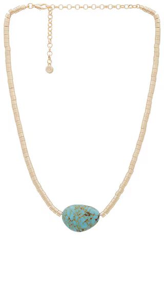 Liquid Gold And Turquoise Necklace in Turquoise | Revolve Clothing (Global)