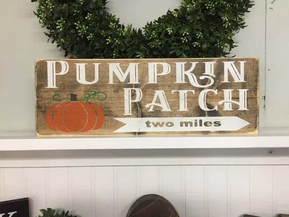 Fall signs, Pumpkin Patch sign, Pumpkin Patch arrow, Fall decor, pumpkin wood sign, fall decor si... | Etsy (US)