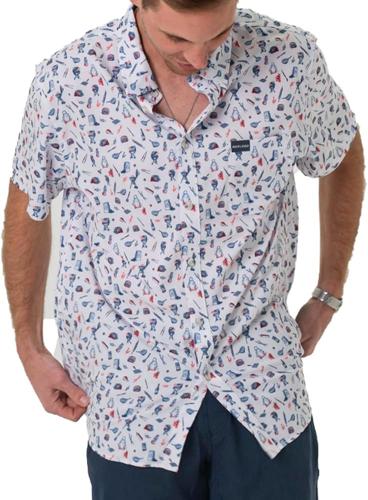 Burlebo Men\u2019s Short Sleeve Performance Button Up \u2013 Lightweight, Quick-Dry, Comfortable ... | Amazon (US)