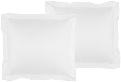 La Vie Moderne 1800 Thread Count Microfiber Euro Shams 26 x 26 inch | Set of 2 | White | Amazon (US)