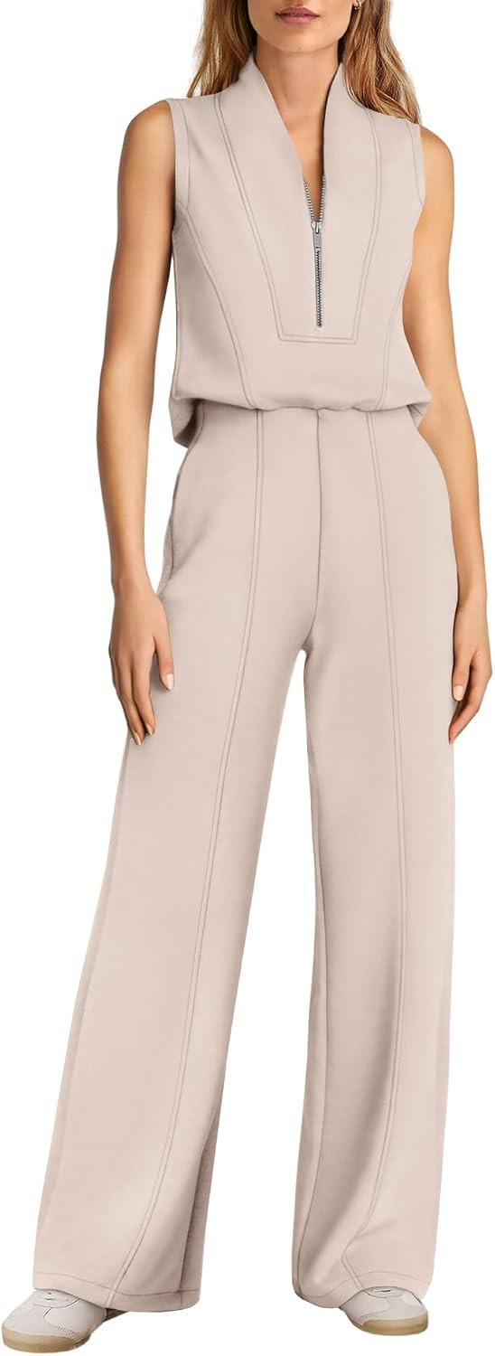 Yanekop Womens Summer Jumpsuits Wide Leg Jumpsuits Dressy Formal Jumpsuits | Amazon (US)