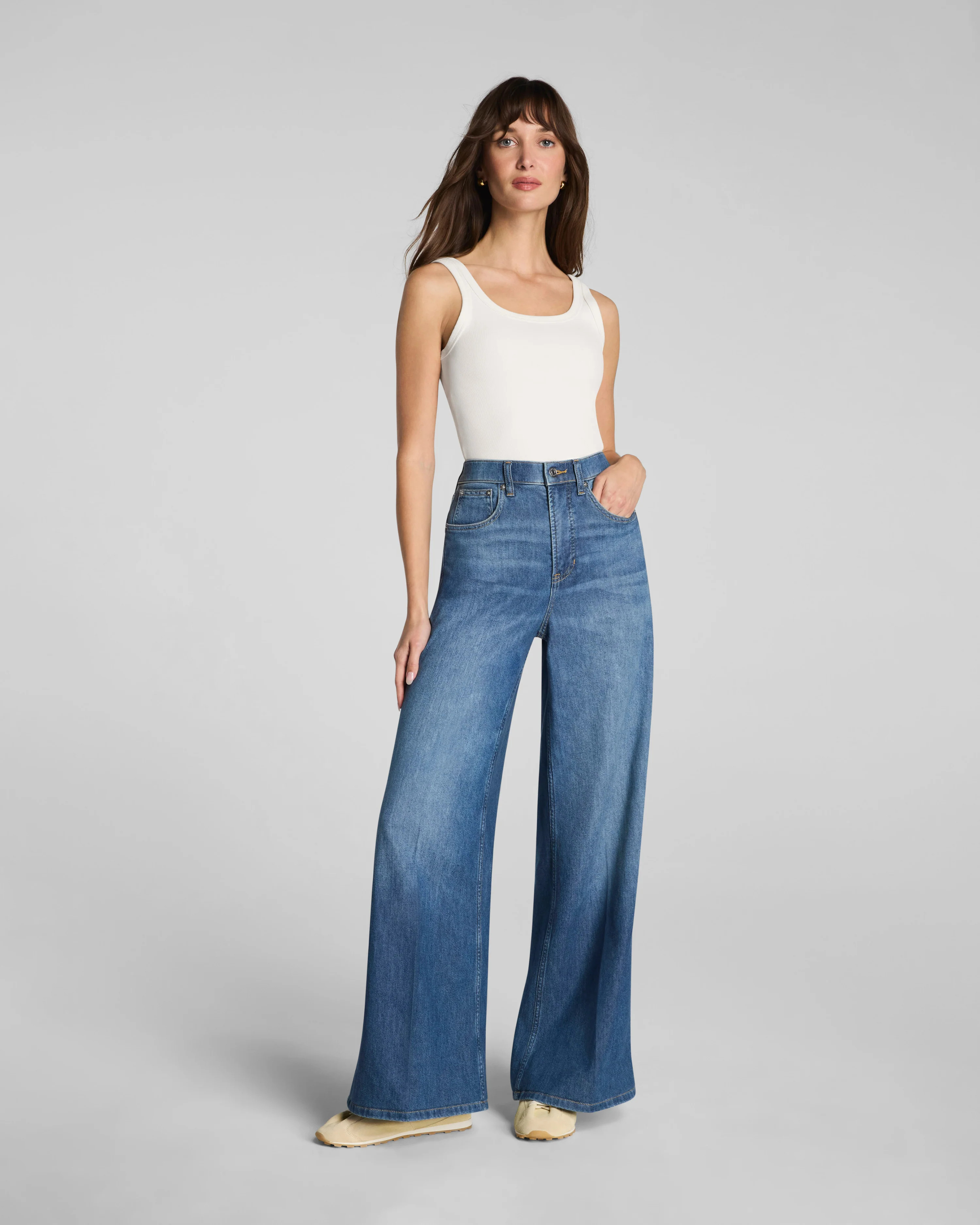 SPANXsupersmooth™ Authentic 360 LightweightSuper Wide Leg Jeans | Spanx