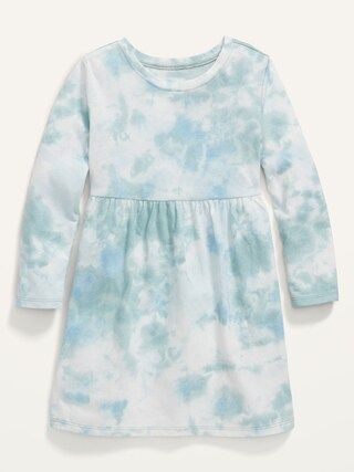 Patterned Jersey-Knit Long-Sleeve Dress for Baby Girls | Old Navy (US)
