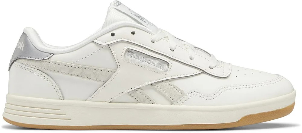 Womens Reebok REEBOK CLUB MEMT Shoe Size: 8.5 Chalk - Silver Met. - Chalk Fashion Sneakers | Walmart (US)