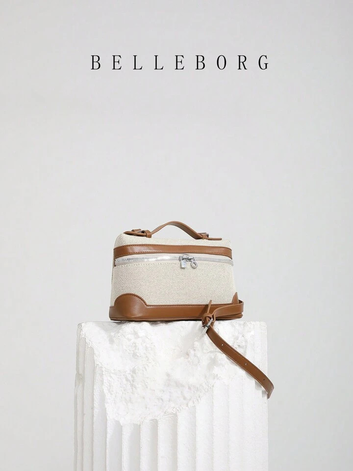 Vintage And Simple Color-Blocking Box Bag Small Women's Handbag | SHEIN USA | SHEIN