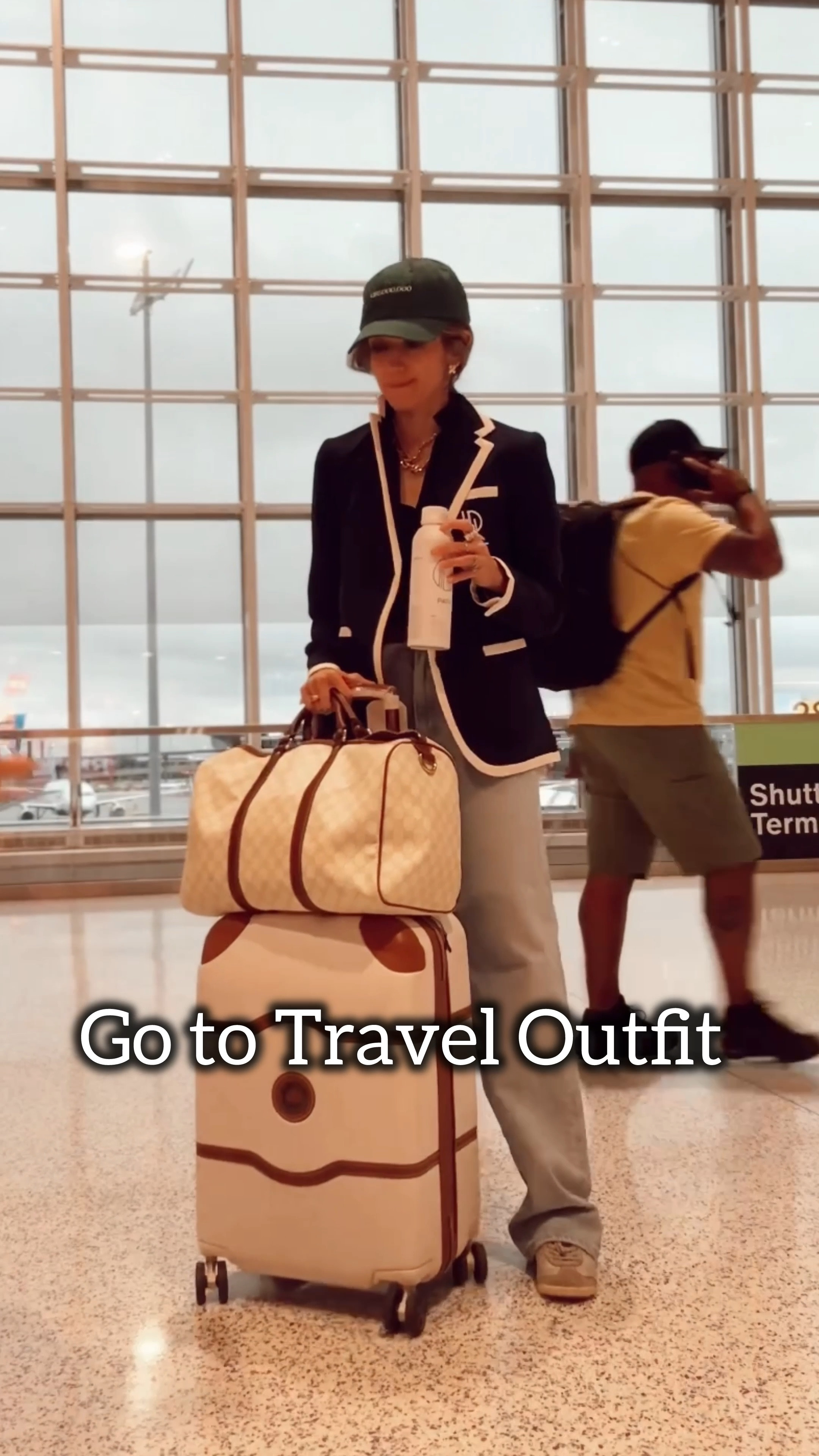 Wide leg jeans, silver sneakers, blazer, hat and large tote! If you’re looking for the perfect pair of wide leg jeans, linked a pair that’s $24 on sale and comparable to algolde here! This is my favorite piece of luggage ever, btw and over 60% off, hurry!

#LTKTravel #LTKVideo #LTKFindsUnder50