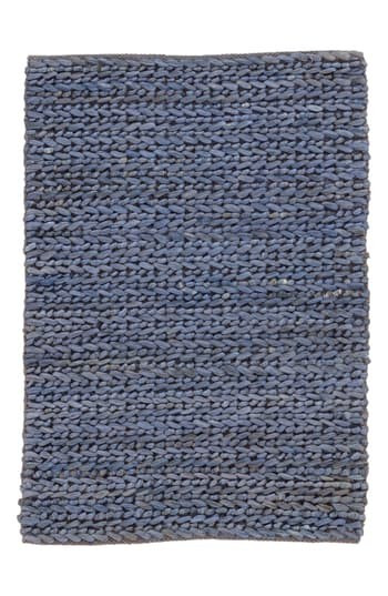 Dash & Albert Woven Jute Rug, Size 2ft 0in x 3ft 0in - Blue | Nordstrom