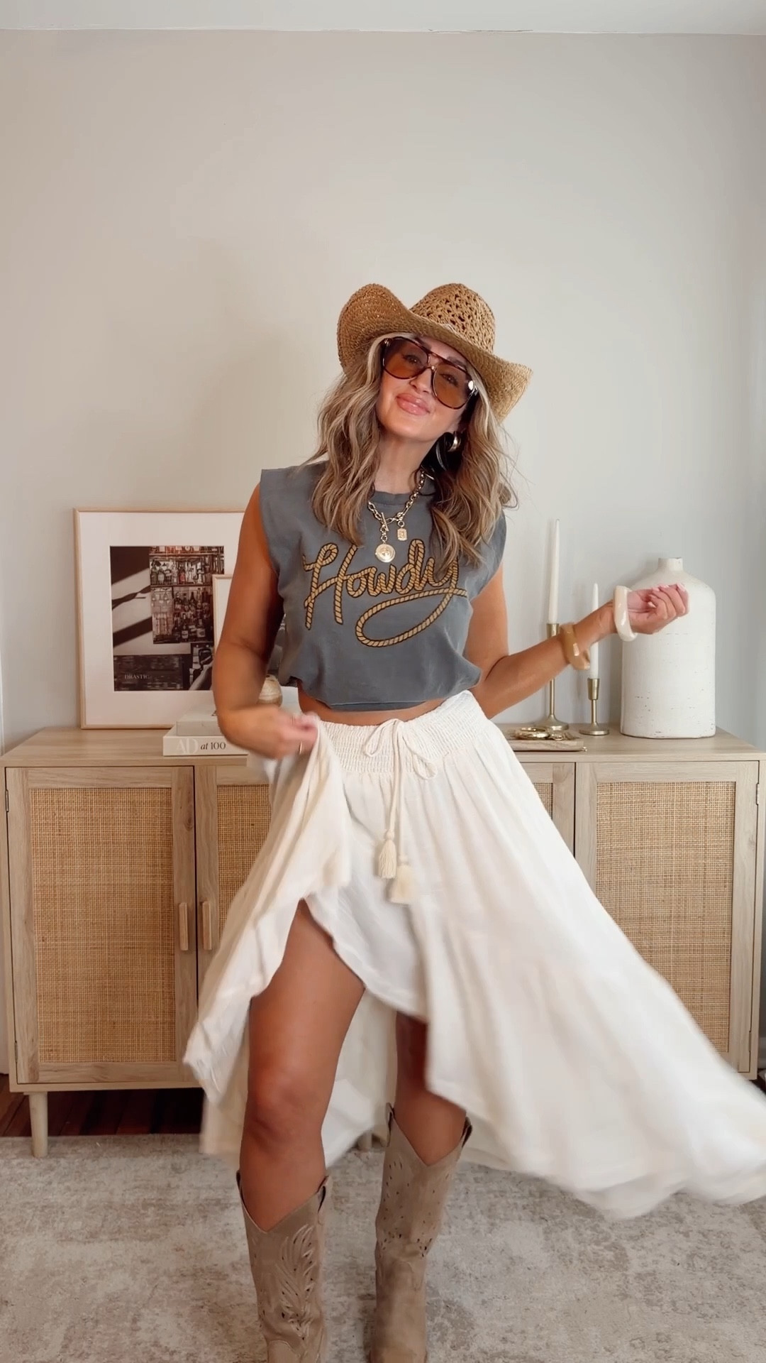 35% off with LEANN35 if expired use LEANN30 western chic concert/festival outfit idea! size S top, M skirt. concert outfit, western chic outfit, festival outfit @VICI 

#LTKgrwm #LTKootd