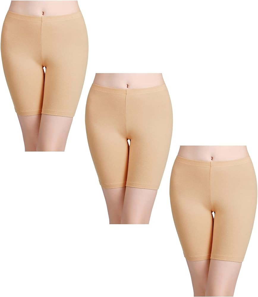 wirarpa Women's Anti Chafing Cotton Underwear Boy Shorts Long Leg Boyshorts Panties 3 Pack | Amazon (US)