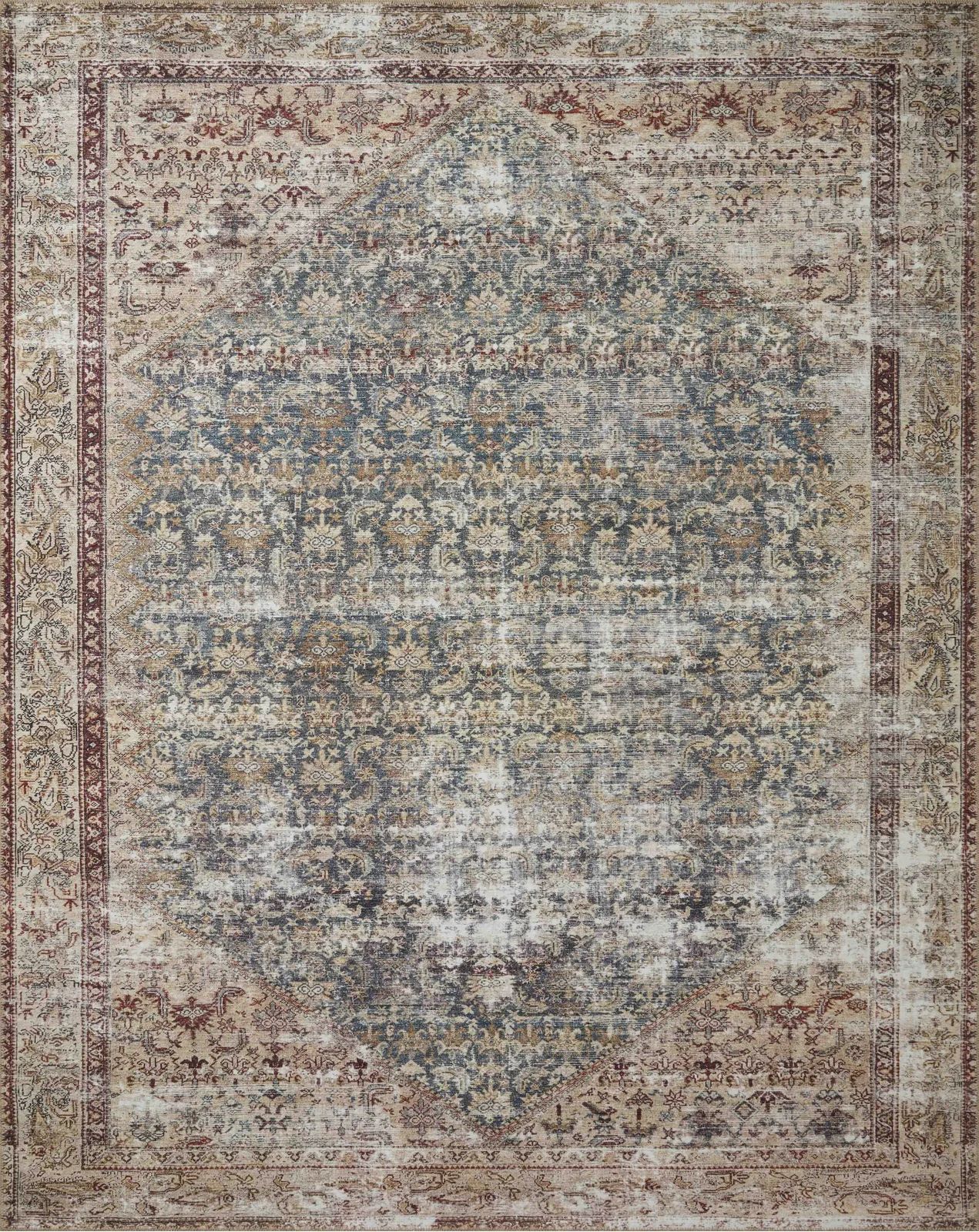 Georgie Oriental Teal/Antique Area Rug | Wayfair North America