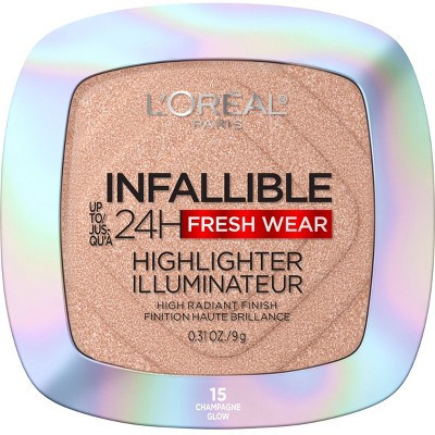 L'Oreal Paris Infallible Longwear Up to 24HR Powder Highlighter - 15 Champagne Glow - 0.31oz | Target