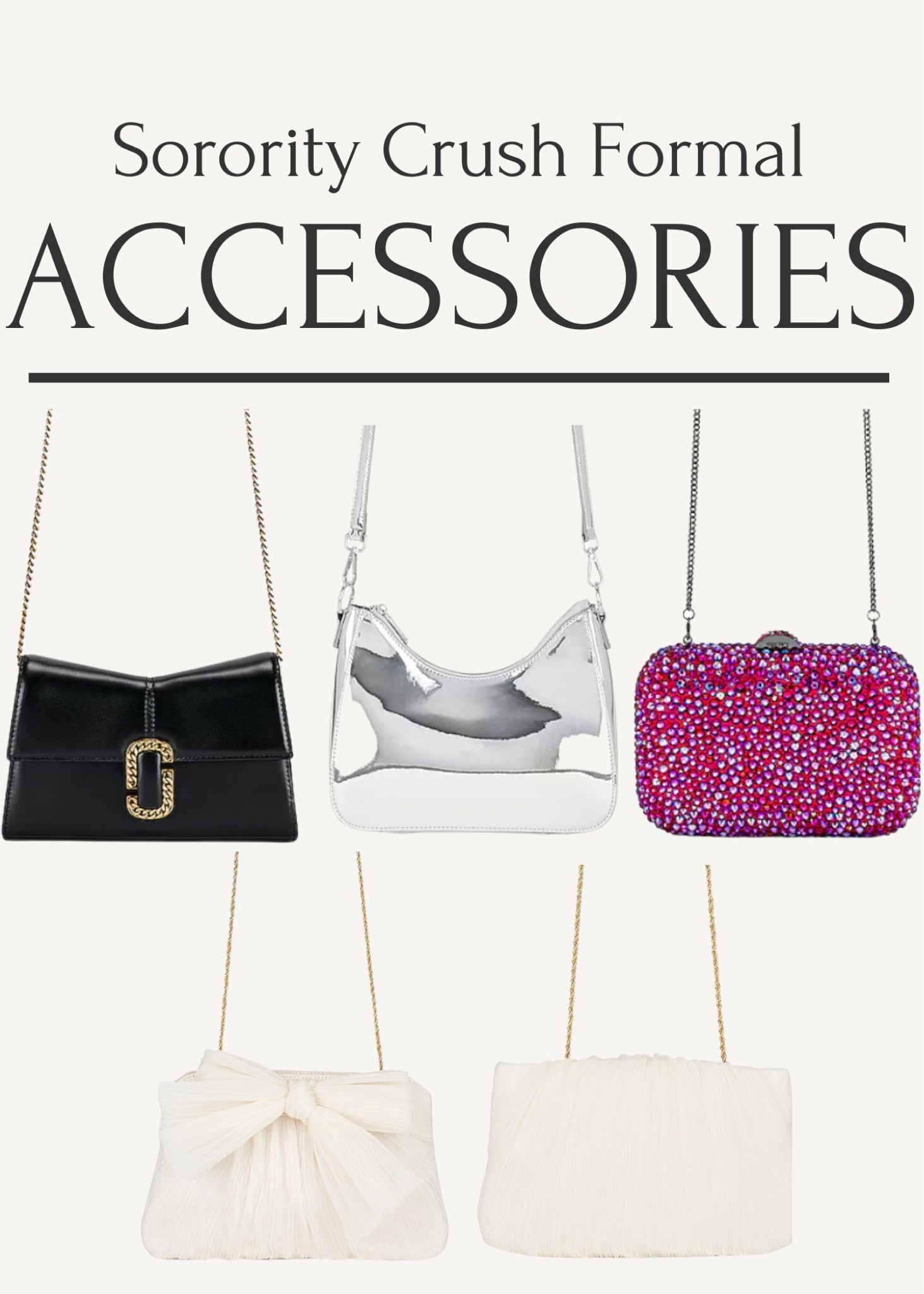 Sorority accessories!! #purseideas #pinkpurse #whitepurse #blackpurse #pursesunder100 #sorority #partypurse #crossbodypurse

#LTKitbag #LTKstyletip #LTKSeasonal