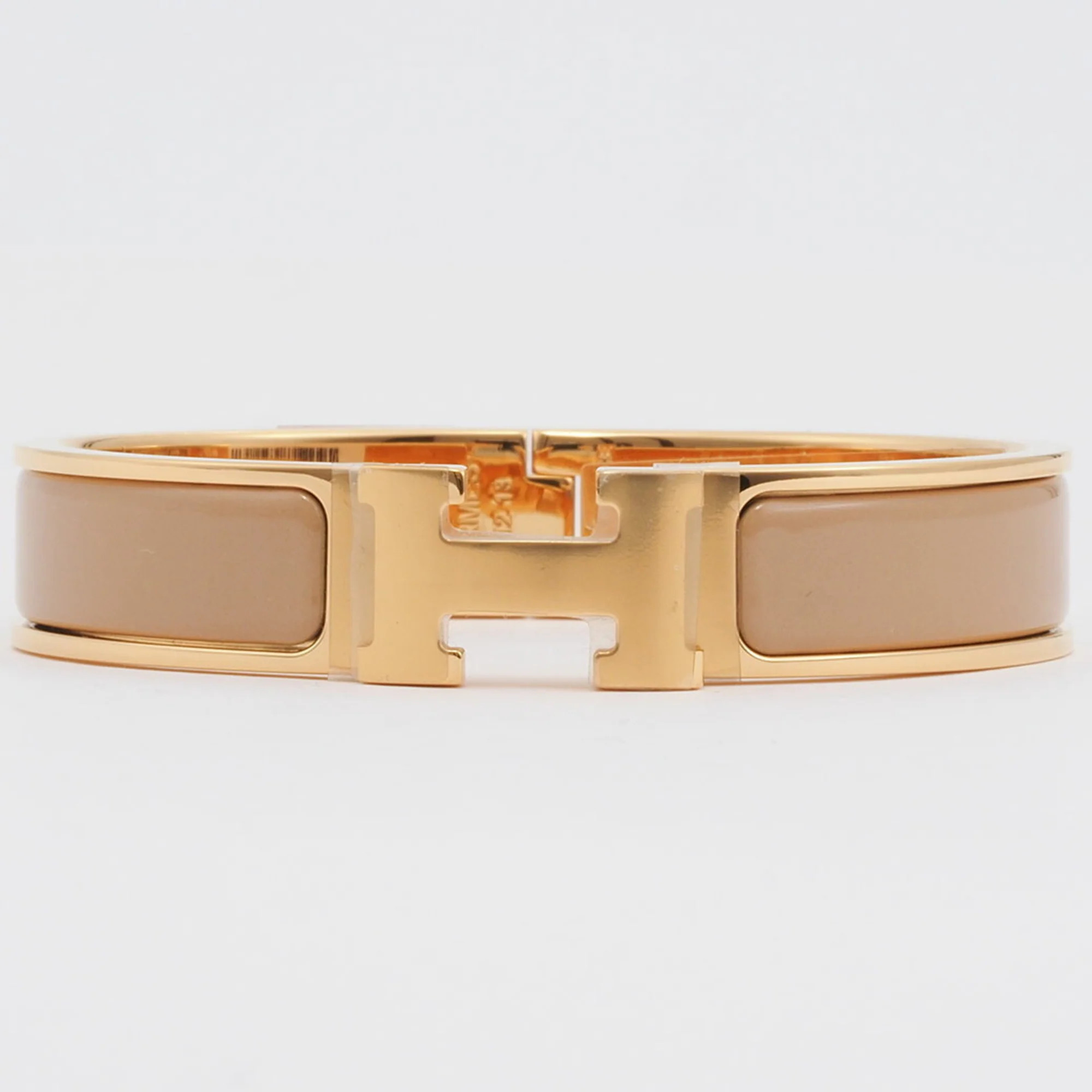 Hermes Clic Enamel Metal Charm Bracelet (Pre-Owned) | Shop Simon