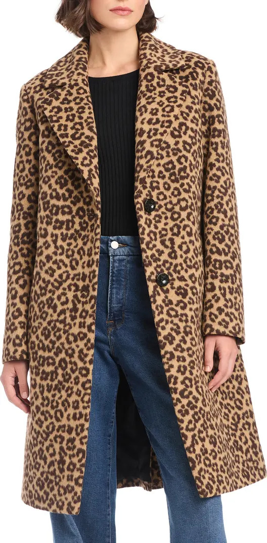 Vince Camuto Leopard Print Coat | Nordstrom | Nordstrom
