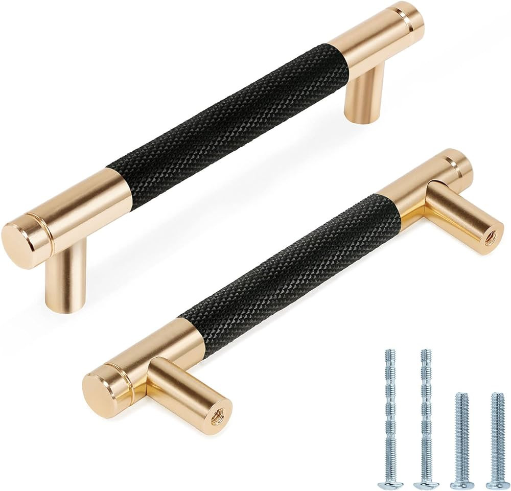 Knurled Cabinet Pulls 2 Pack, 5 Inch Long Cabinet Handles Cabinet Door Handle, Kitchen Drawer Pul... | Amazon (US)