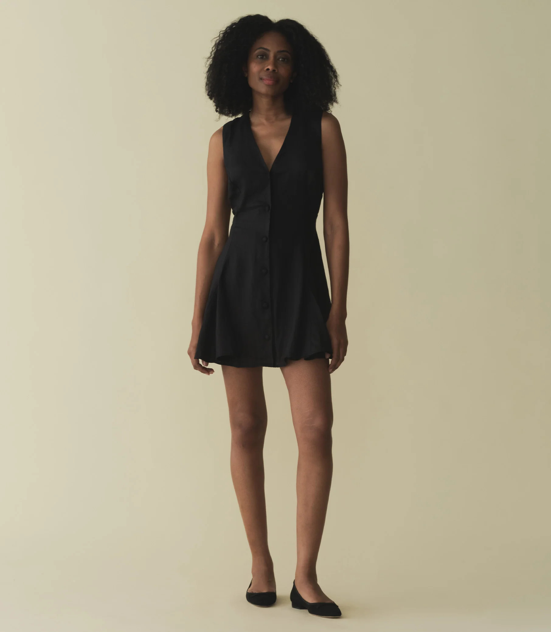 Aubrey Dress - Black | DÔEN | DOEN