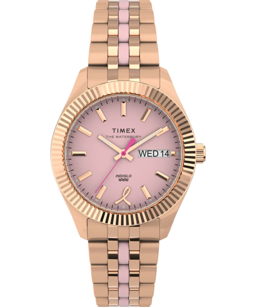 Timex Legacy Boyfriend x BCRF 36mm Stainless Steel Bracelet Watch | Timex