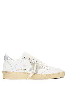 Golden Goose Ball Star Sneaker in White, Ice, & Silver from Revolve.com | Revolve Clothing (Global)