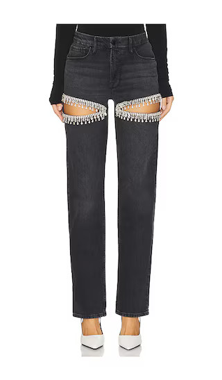 Good Icon Straight Diamond Jeans in Black376 | Revolve Clothing (Global)