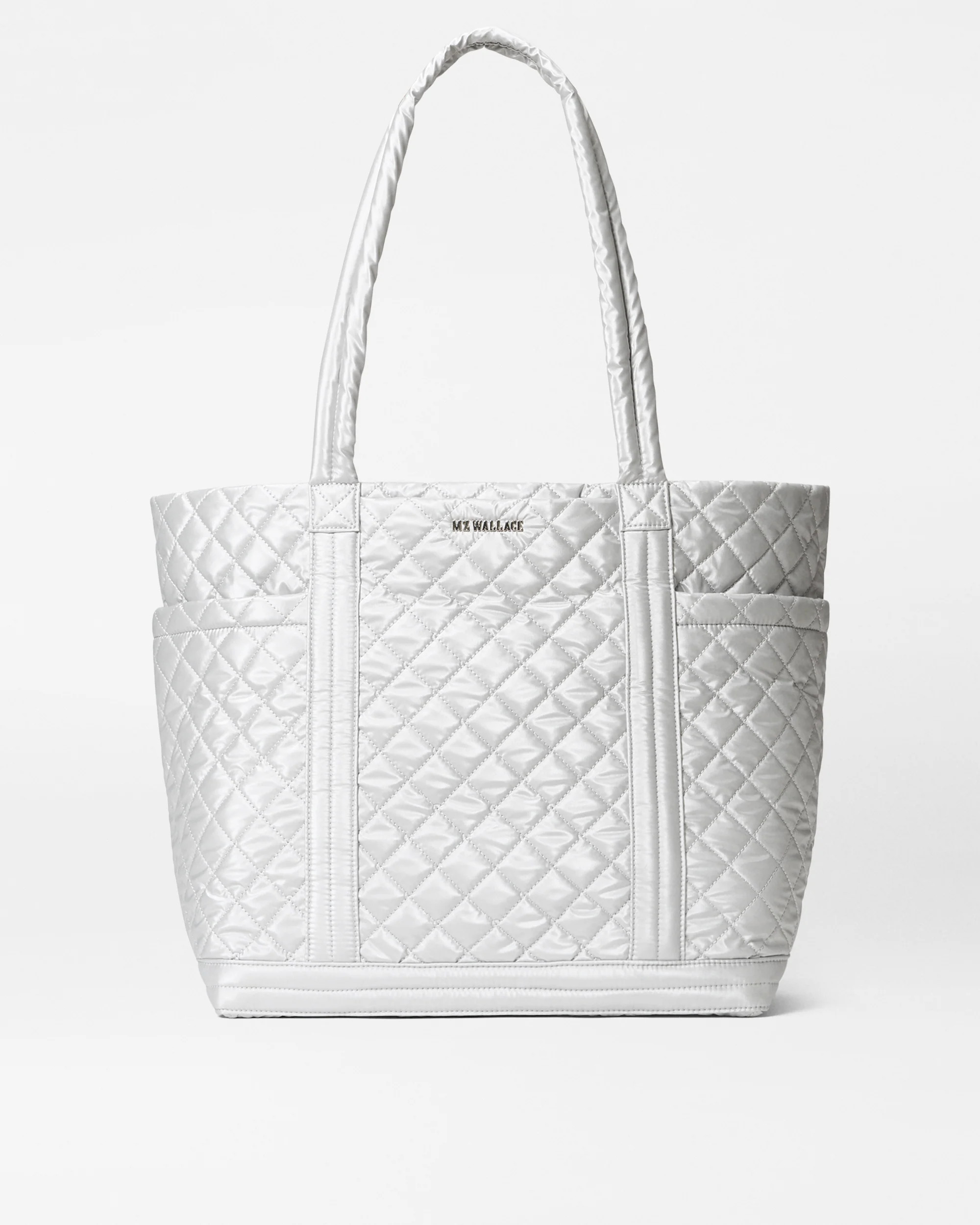 Oyster Metallic Large Empire Tote | MZ Wallace