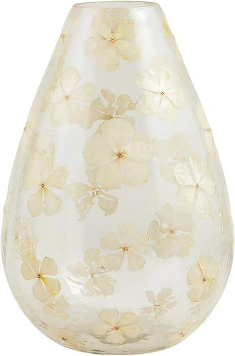 Mud Pie Large Pressed Flower Vase; Large 9" x 6" Dia | Amazon (US)