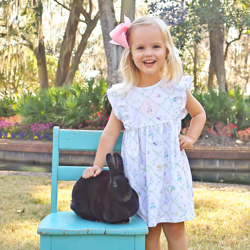 Storybook Rabbit Pink Alice Dress | Classic Whimsy