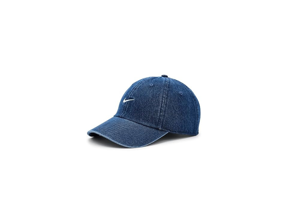 Nike Club Unstructured Denim Cap Baseball Caps College Navy/White: MD/LG | Zappos.com