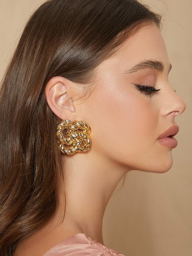 Structured Stud Earrings | SHEIN