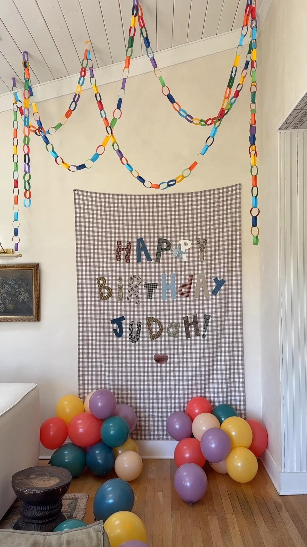 New sew fabric banner DIY