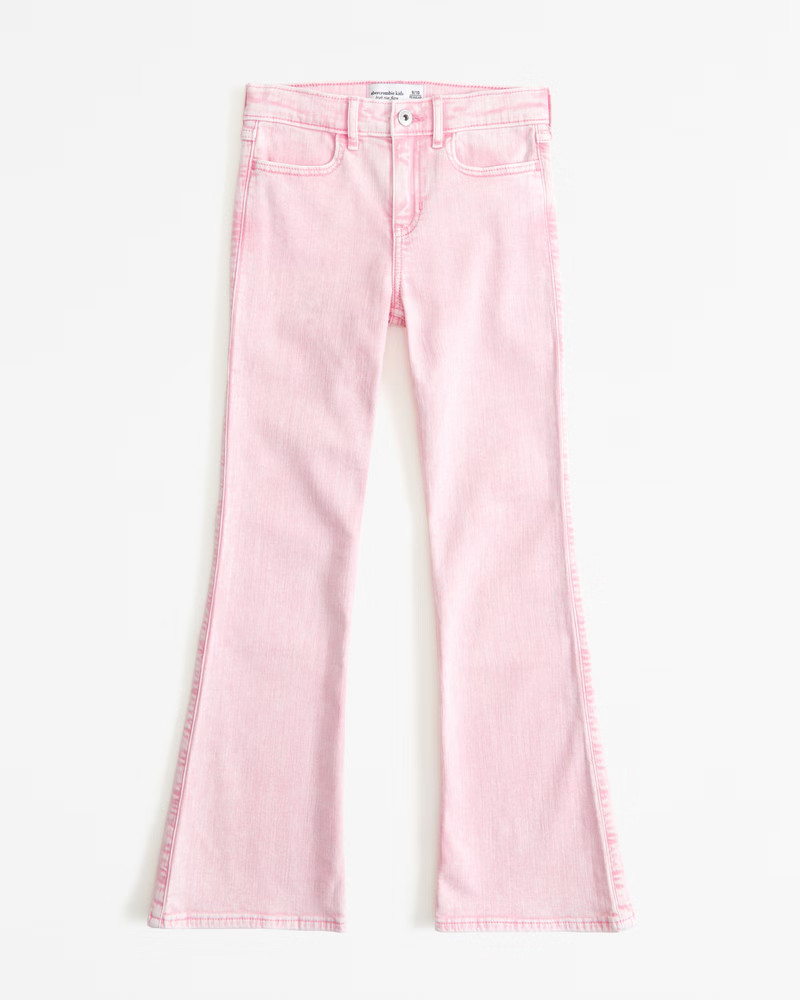 girls high rise flare jeans | girls new arrivals | Abercrombie.com | Abercrombie & Fitch (US)