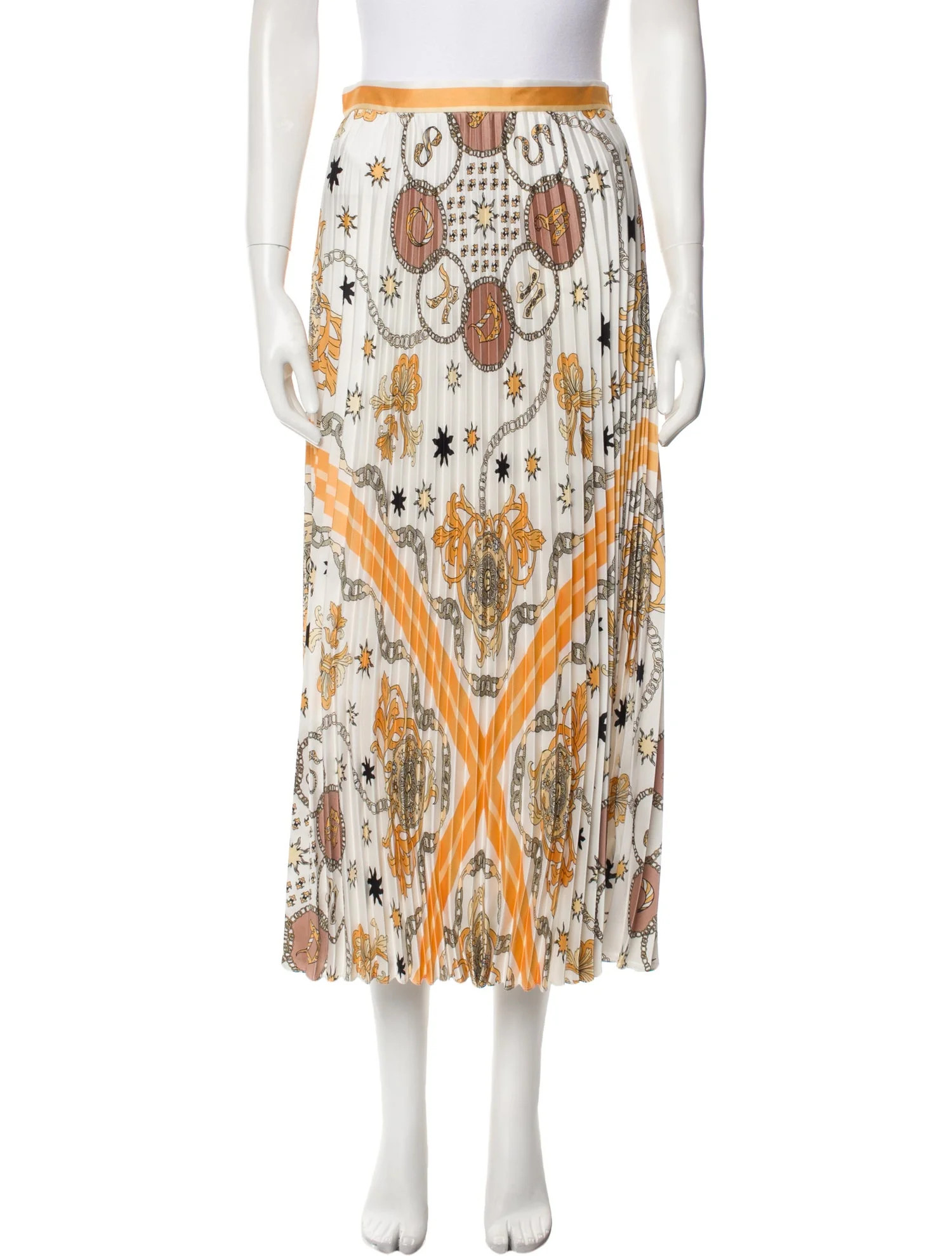 Printed Midi Length Skirt w/ Tags | The RealReal