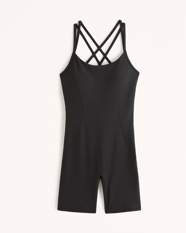 Women's YPB sculptLUX Strappy-Back Onesie | Women's Clearance | Abercrombie.com | Abercrombie & Fitch (US)