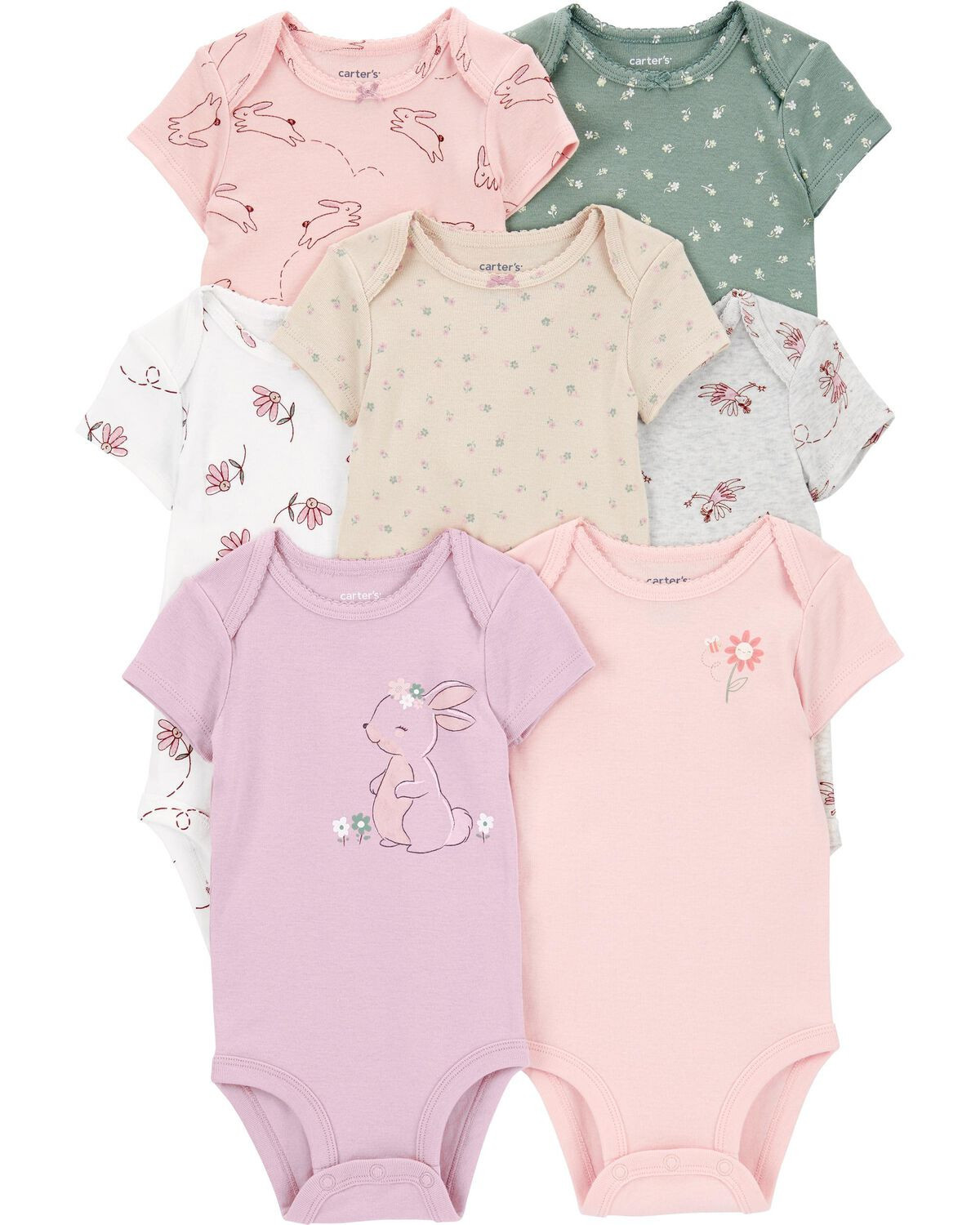 Baby 7-Pack Short-Sleeve Original Bodysuits | Carter's