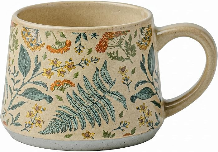 Ceramic Coffee Mug, 13oz Floral Design Pottery cute mugs, Ideal Gift for Women unique vintage pre... | Amazon (US)