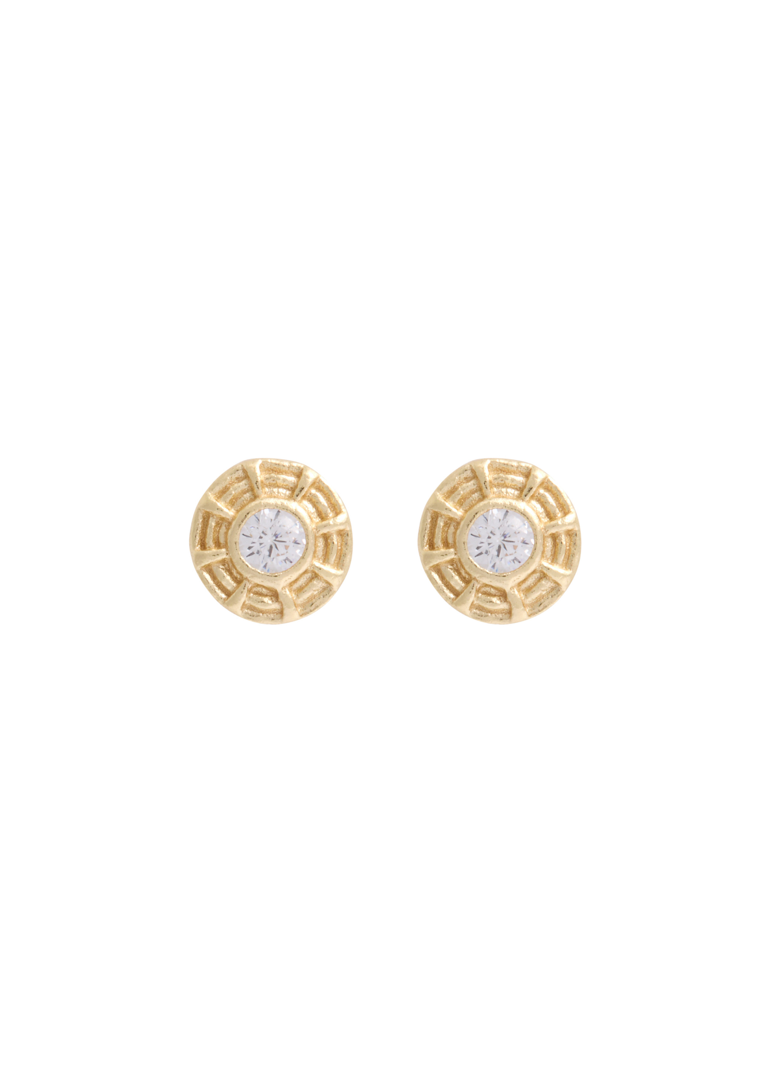 Apollo 18kt gold-plated stud earrings | Harvey Nichols