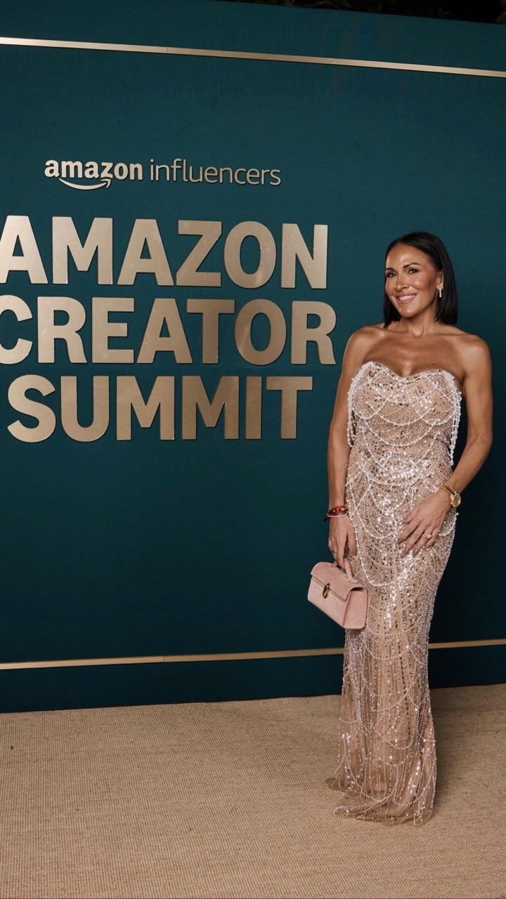 Come get ready with me for the final night of Amazon Creator Summit ✨ Holiday party meant we were absolutely not playing it safe. The hair, the glam, the dress, all the little details… watching this one come together was half the fun. And judging by how many times I got stopped over this dress, I’d say she did her job. 😂🤍