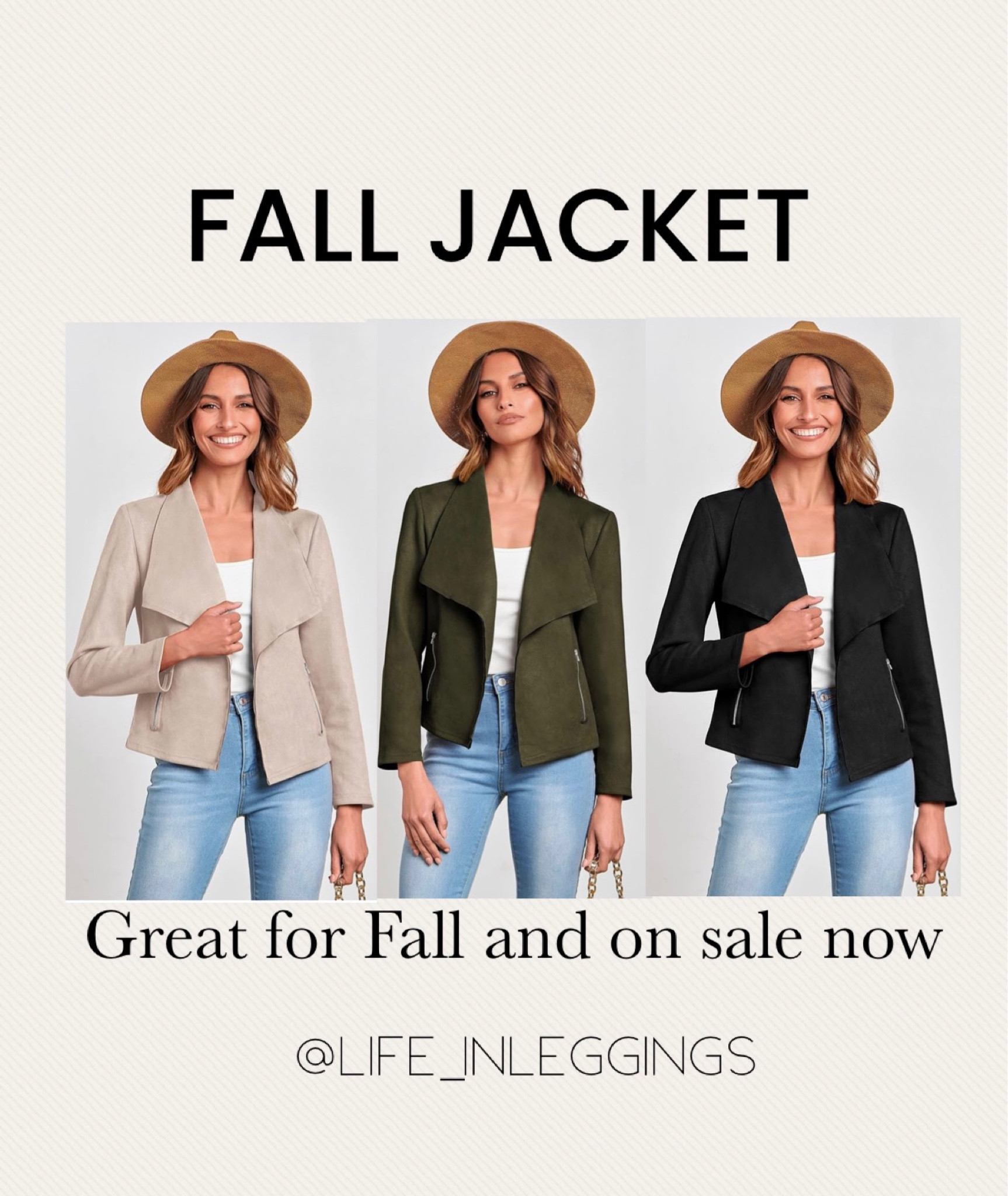 Amazon lightening deal!  Great Fall jacket. 
Fall outfit, suede jacket, women’s jacket

#LTKfindsunder50 #LTKsalealert #LTKstyletip