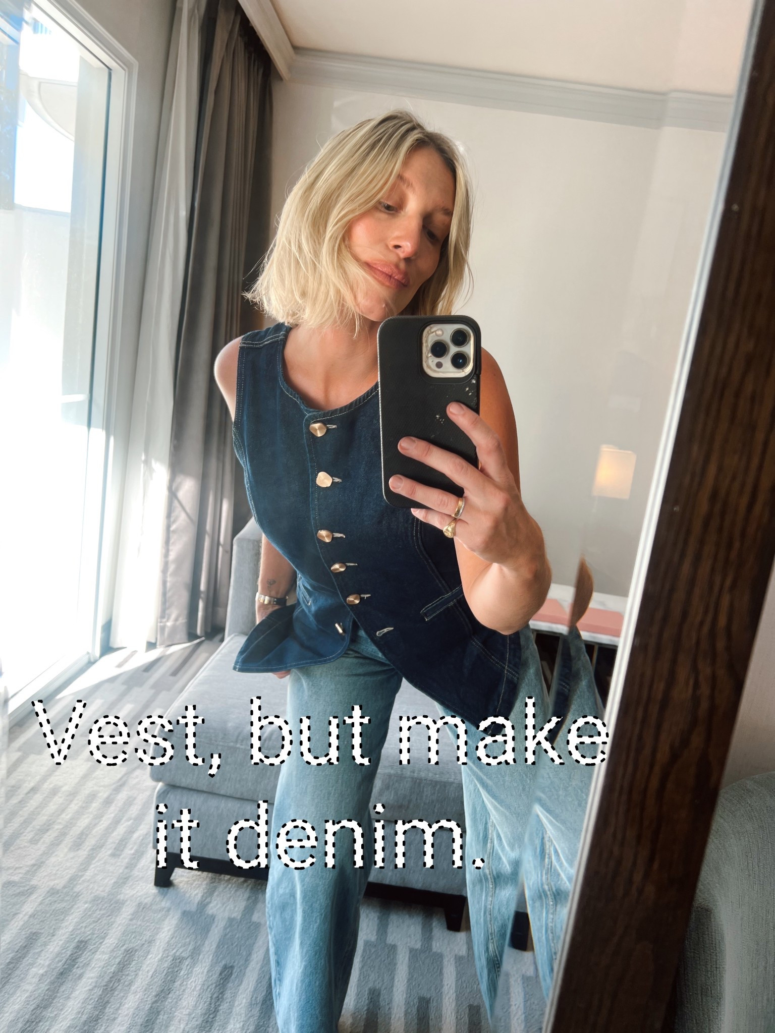 Denim every which way thanks - (* oh and level up with gold button detail 👍🏼)

#LTKaustralia