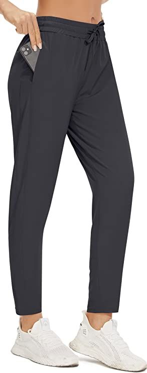 PERSIT Women's Lightweight Joggers with Pockets, High Waisted Quick-Dry 4-Way Stretch Running Hik... | Amazon (US)