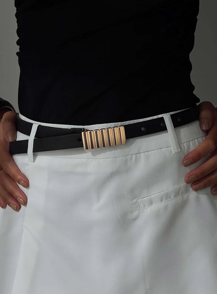 Jacques Belt Black / Gold | Princess Polly US