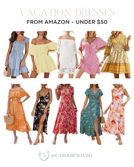 Look effortlessly stylish on your vacation with these chic printed and floral dresses from Amazon that are under $50! Perfect for the spring and summer season!
#affordablefinds #resortwear #outfitidea #summeroutfit

#LTKFindsUnder50 #LTKSeasonal #LTKStyleTip
